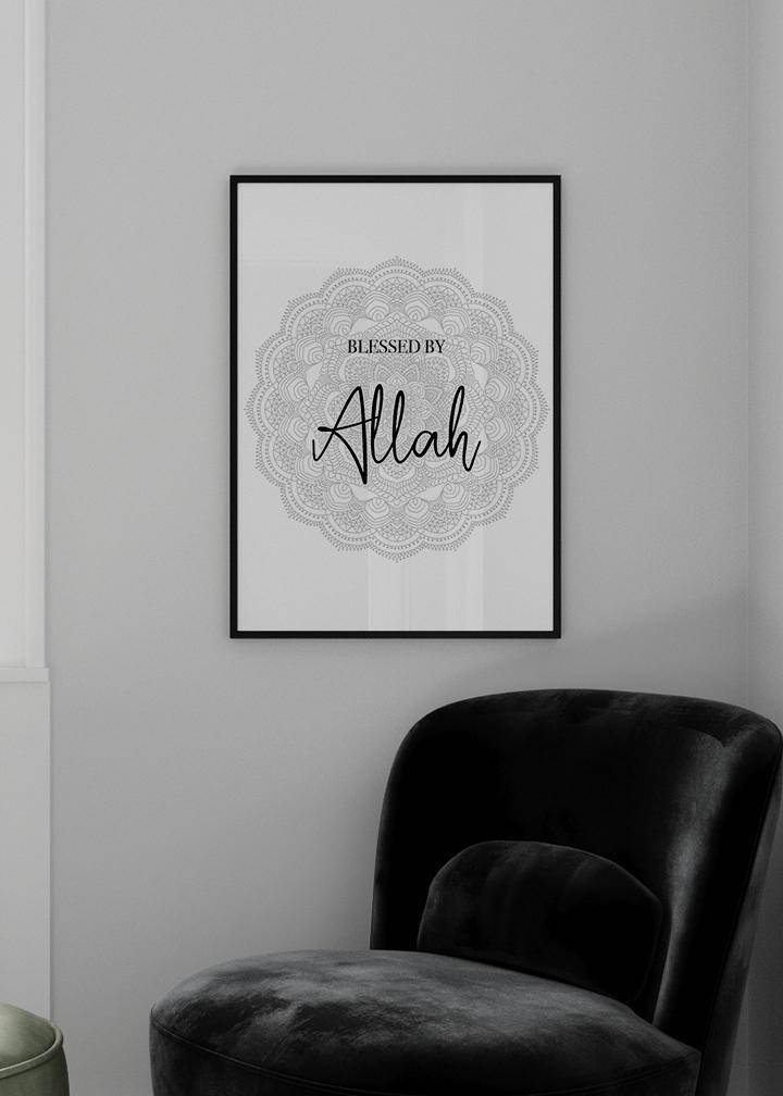 Blessed By Allah Poster - KAMANART.DE