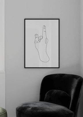 Shahada Hand White Poster – EXCLUSIVE - KAMANART.DE